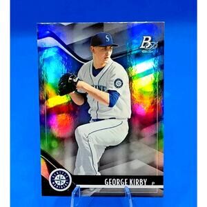 2021 Bowman Platinum Refractor- Top Prospects George Kirby #TOP-17 (RC)